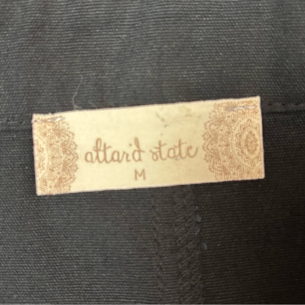 Altar'd State Black Front Zip Mini Skirt Size Medium - Picture 3 of 7